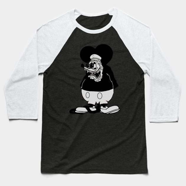 Steamboat Wally Baseball T-Shirt by Meat Beat